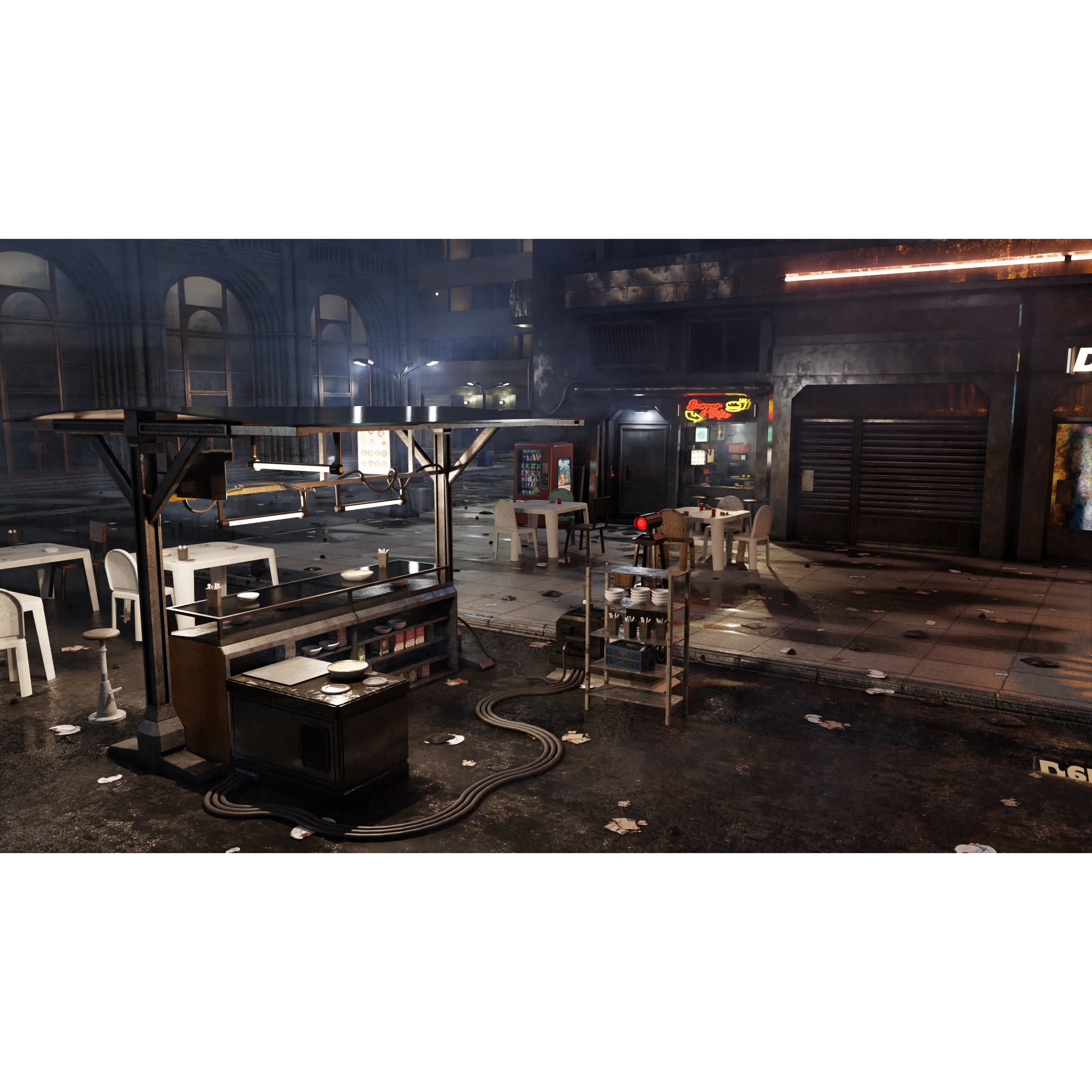 ULTRA Detailed Sci-Fi Cyberpunk City - Game-Ready 3D Model - View 5