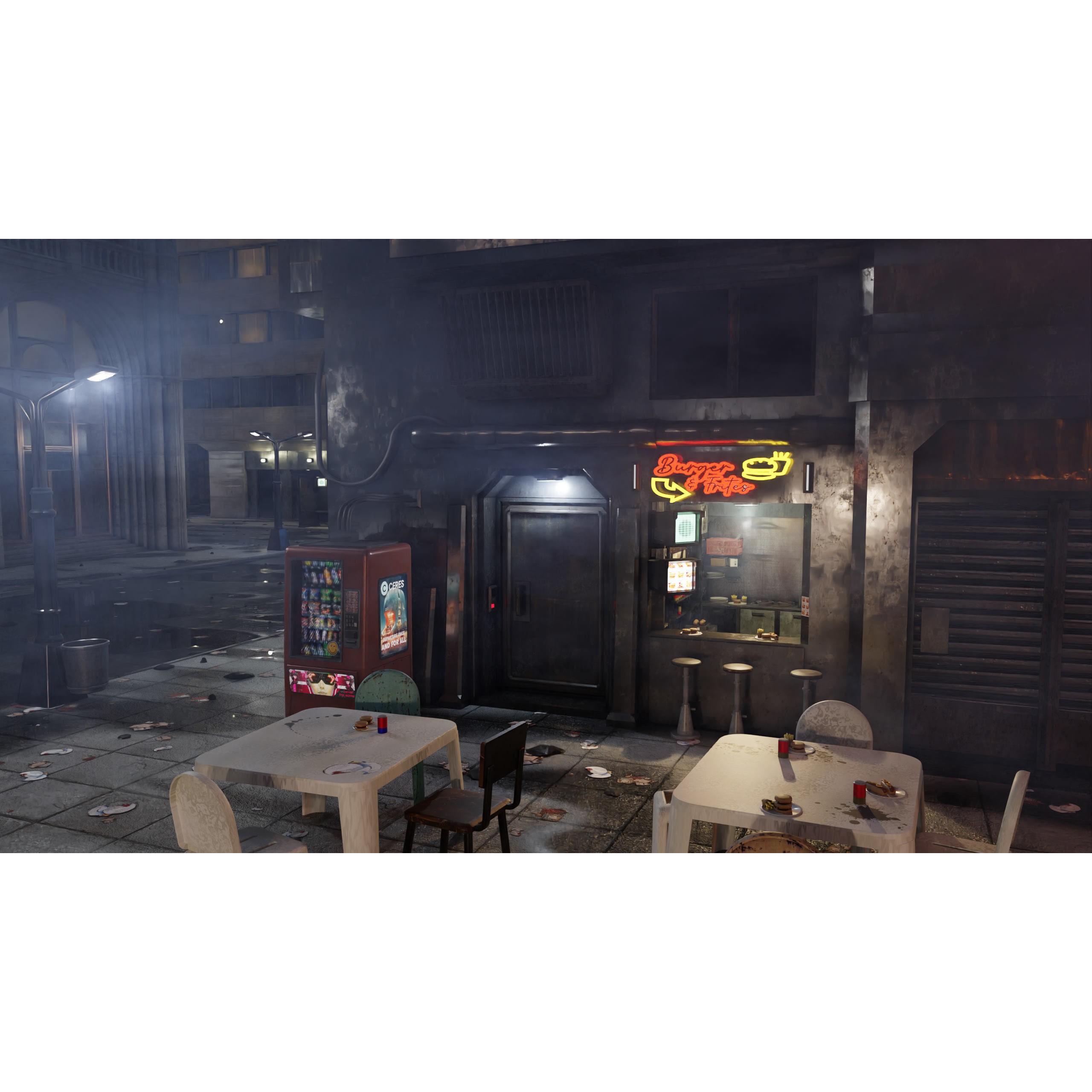 ULTRA Detailed Sci-Fi Cyberpunk City - Game-Ready 3D Model - View 6