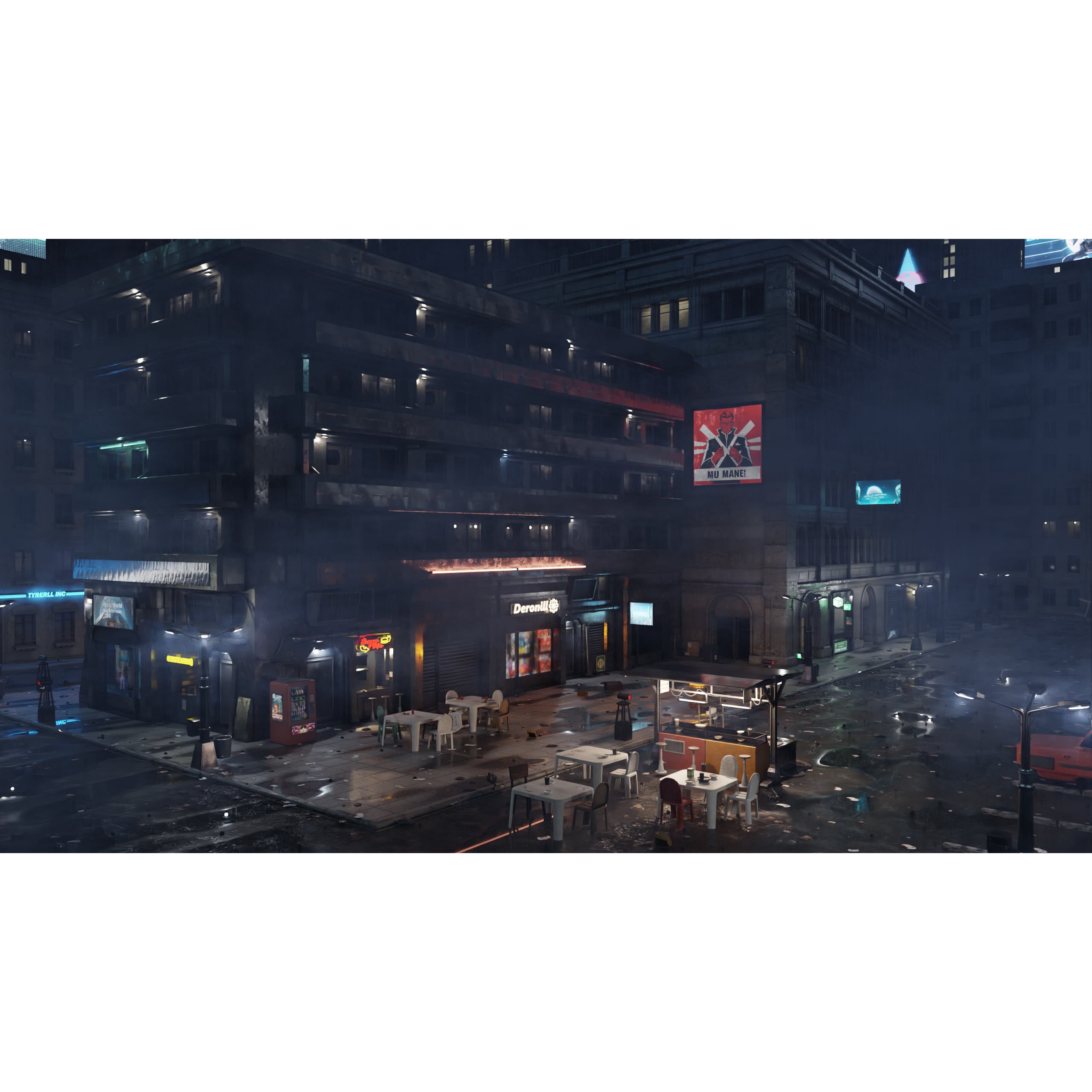 ULTRA Detailed Sci-Fi Cyberpunk City - Game-Ready 3D Model - View 7