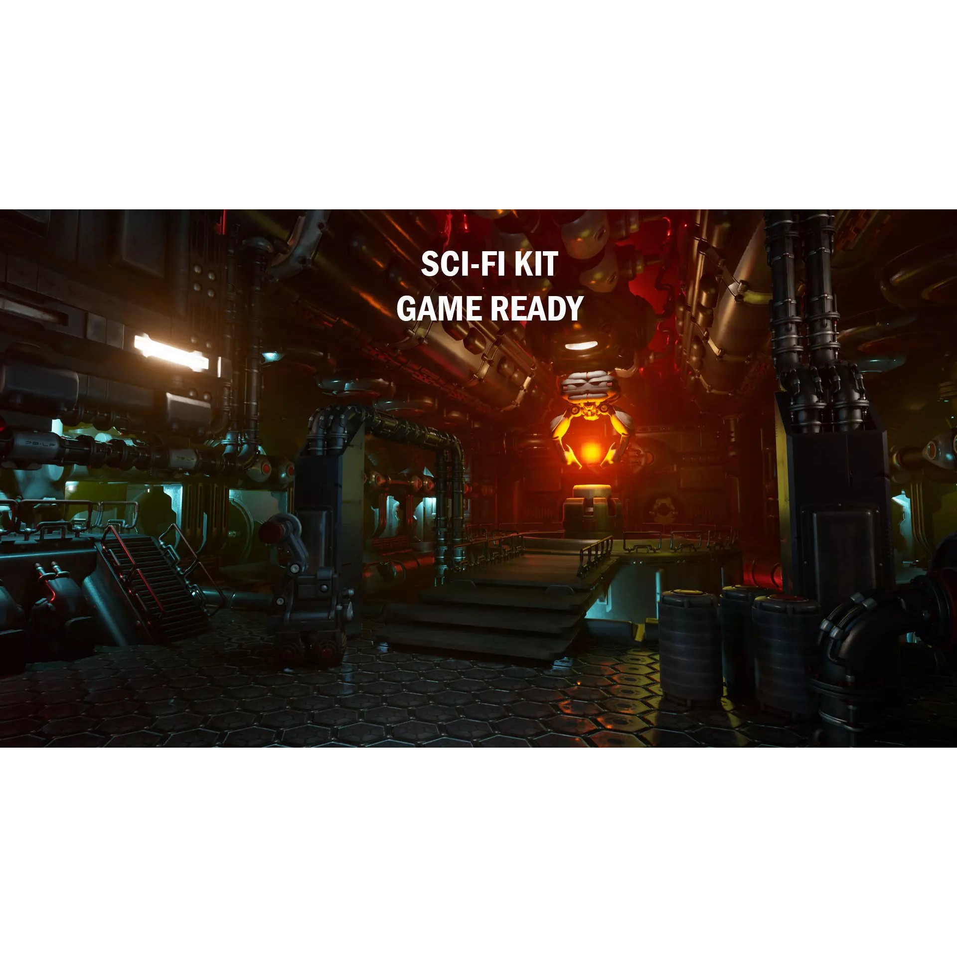 Sci-Fi Kit - Low-Poly Game-Ready 3D Model - View 2