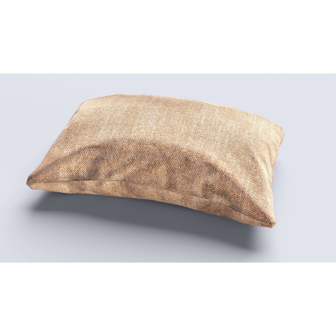 Burlap Sacks 3D Model – Low Poly Textured Game Asset, FBX - View 7