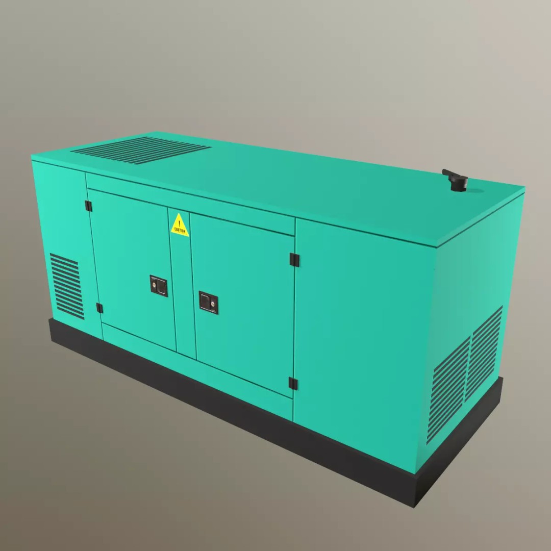 Industrial Power Generator 3D Model – Low Poly PBR Game Asset, FBX - View 5