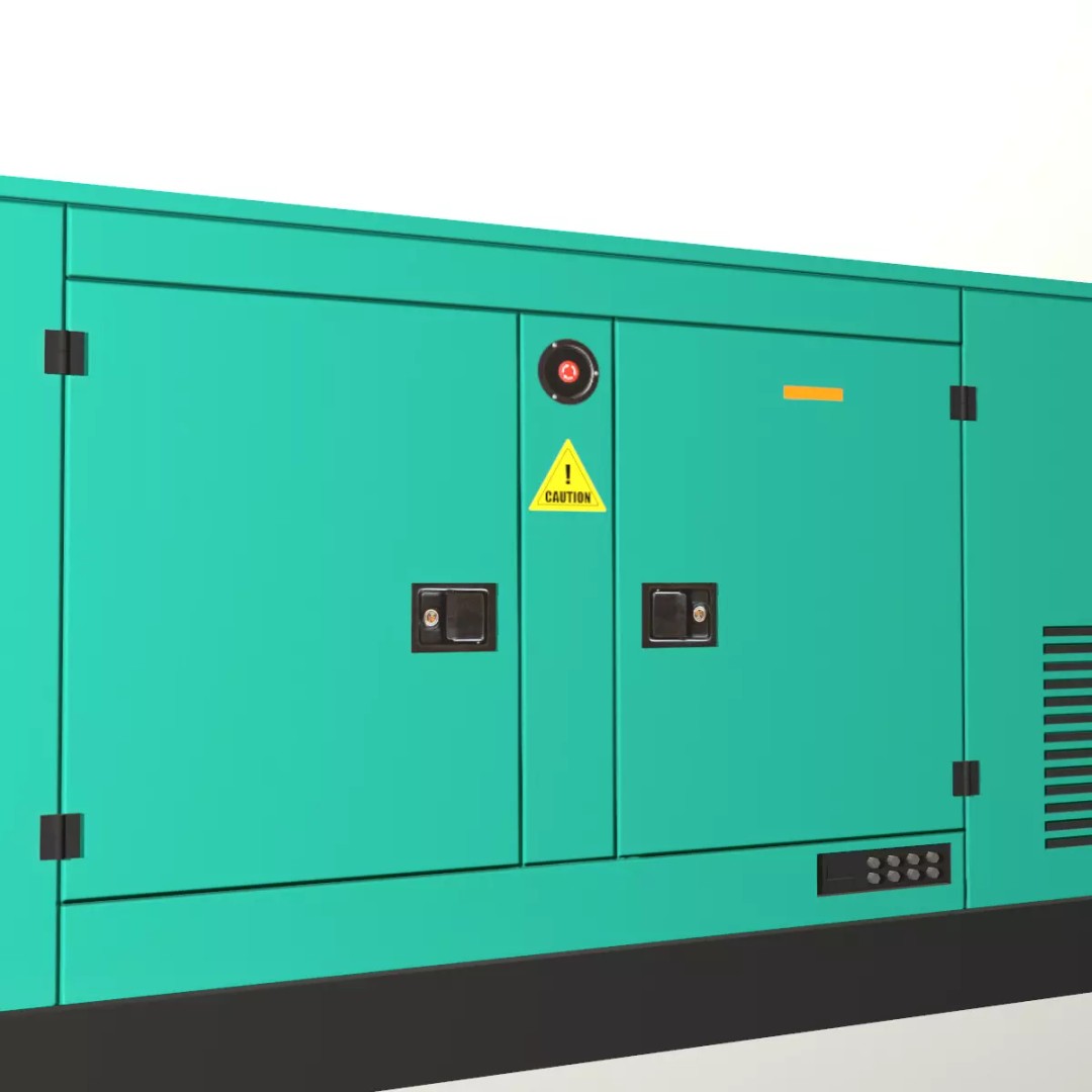 Industrial Power Generator 3D Model – Low Poly PBR Game Asset, FBX - View 9