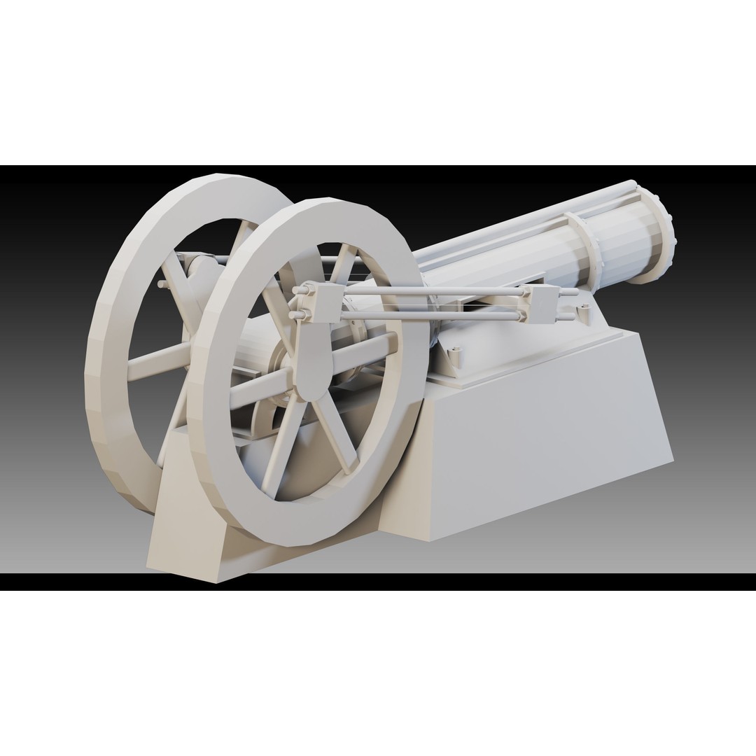 Steam Engines 3D Model – High Detail Low Poly Industrial Asset, FBX, OBJ - View 11