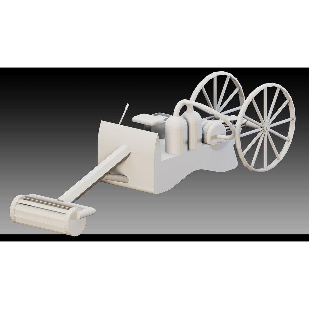 Steam Engines 3D Model – High Detail Low Poly Industrial Asset, FBX, OBJ - View 5