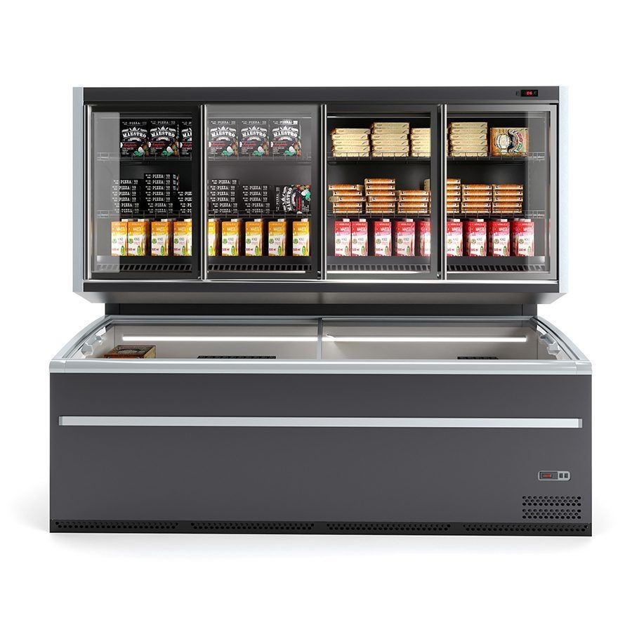 Combi Fridge Atlas 3D Model – High Quality PBR Asset, FBX & More - View 4