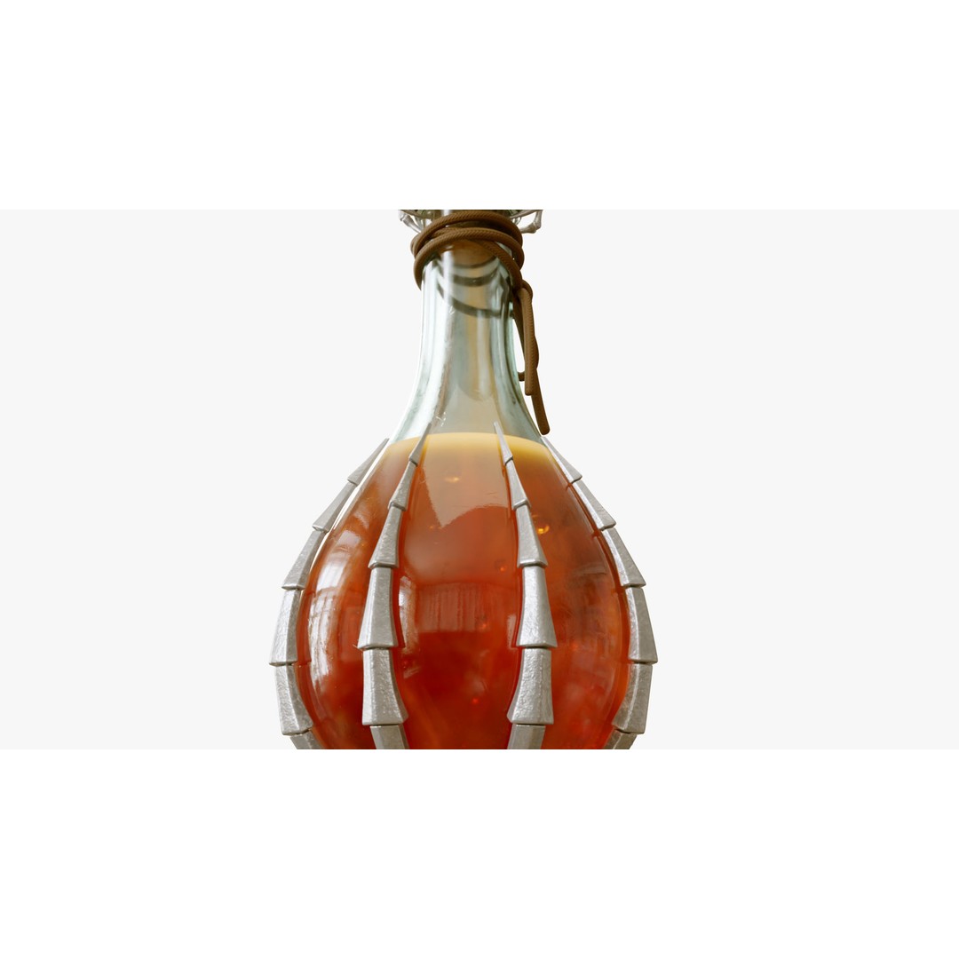 Potion Flask 3D Model – Low Poly Realistic Game Asset, Blender - View 25
