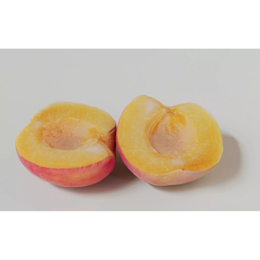 Apricot 3D Model – Realistic Fruit Asset with PBR Textures, Blender - View 11