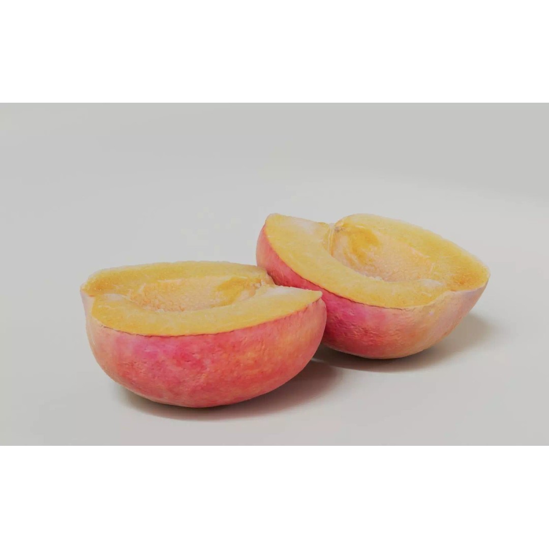 Apricot 3D Model – Realistic Fruit Asset with PBR Textures, Blender - View 15