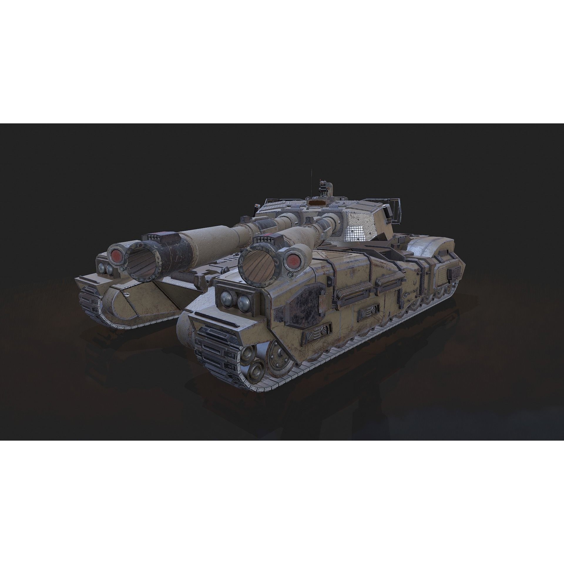 Type 61 Tank - Low-Poly Game-Ready 3D Model - View 18