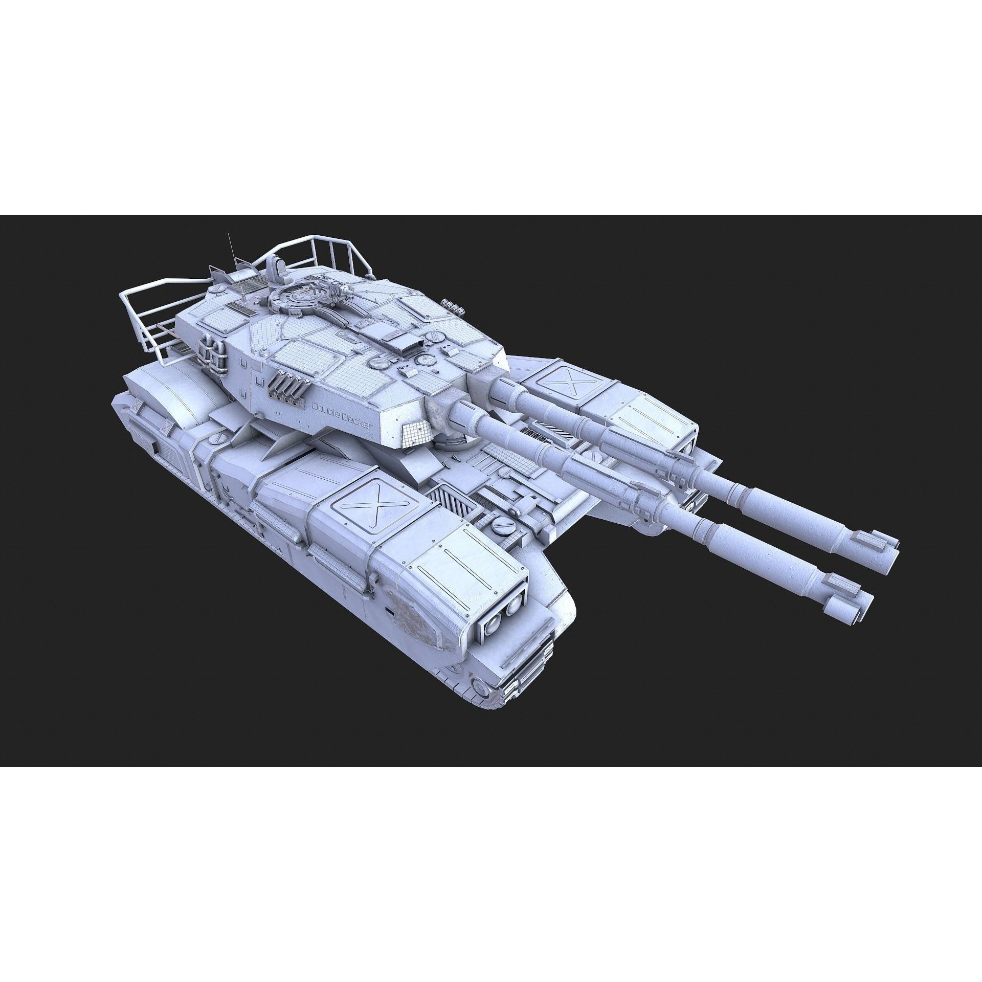Type 61 Tank - Low-Poly Game-Ready 3D Model - View 26
