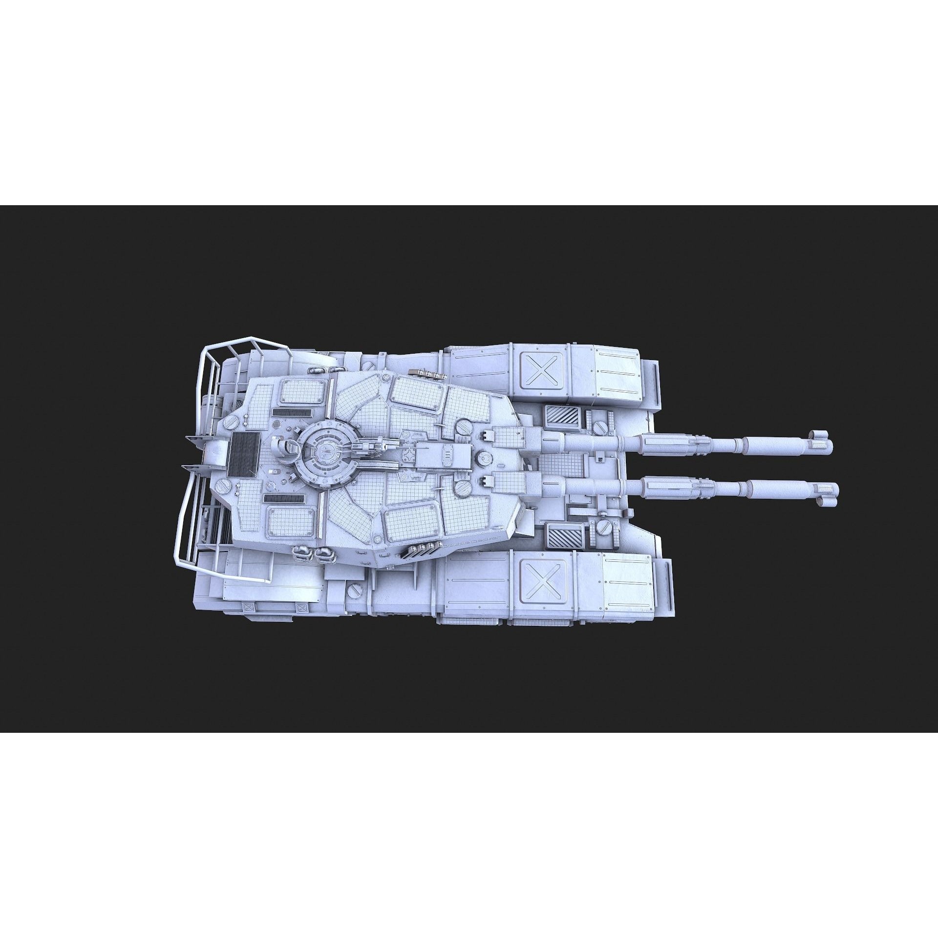 Type 61 Tank - Low-Poly Game-Ready 3D Model - View 27