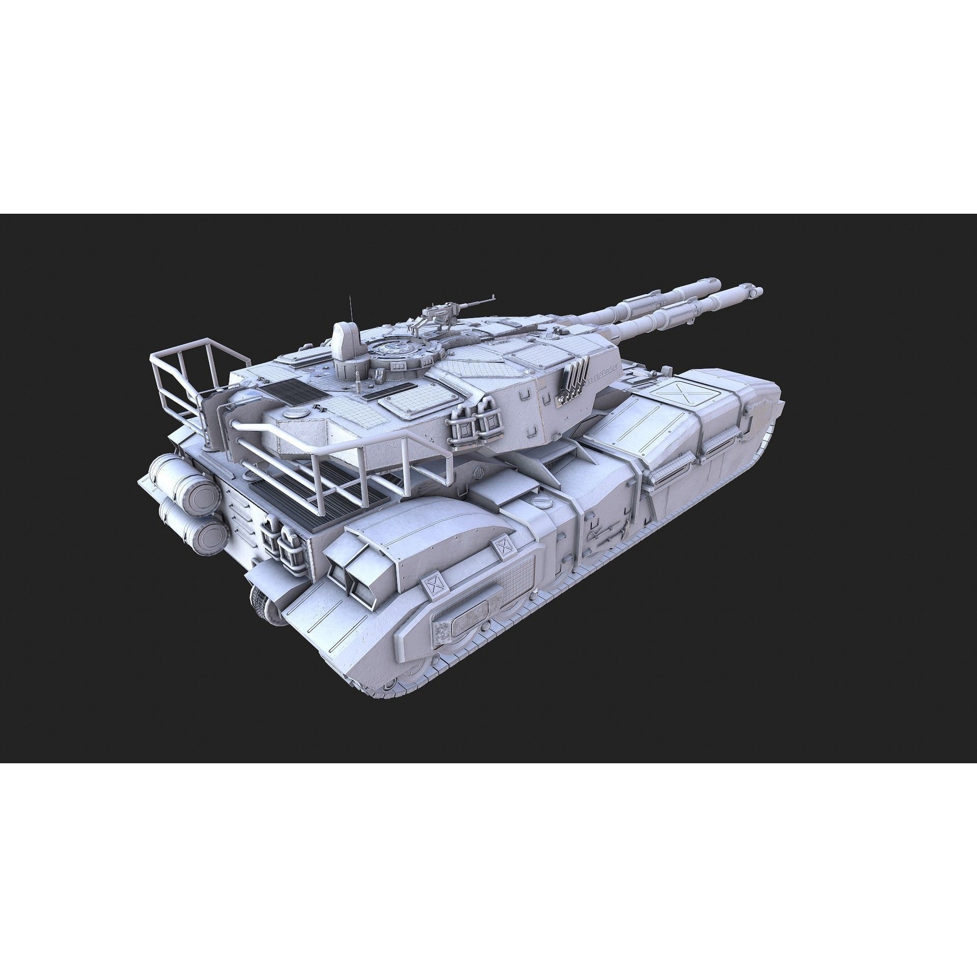 Type 61 Tank - Low-Poly Game-Ready 3D Model - View 28