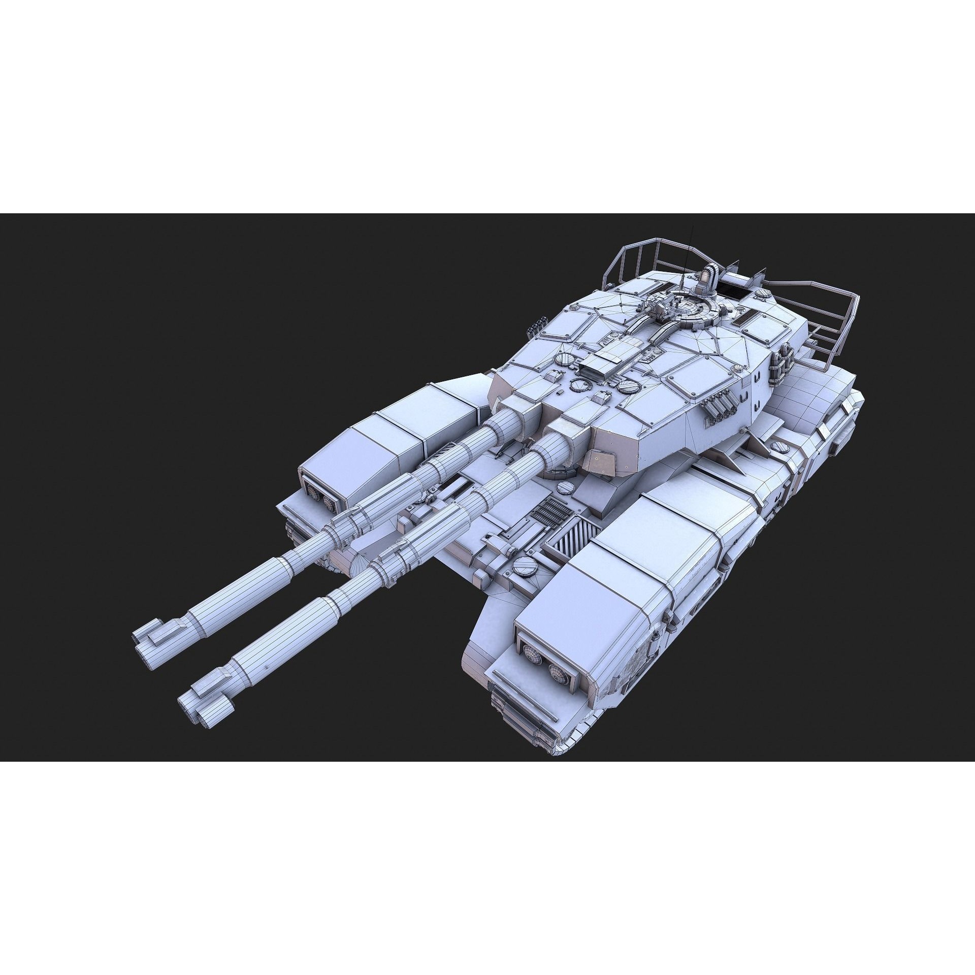 Type 61 Tank - Low-Poly Game-Ready 3D Model - View 30