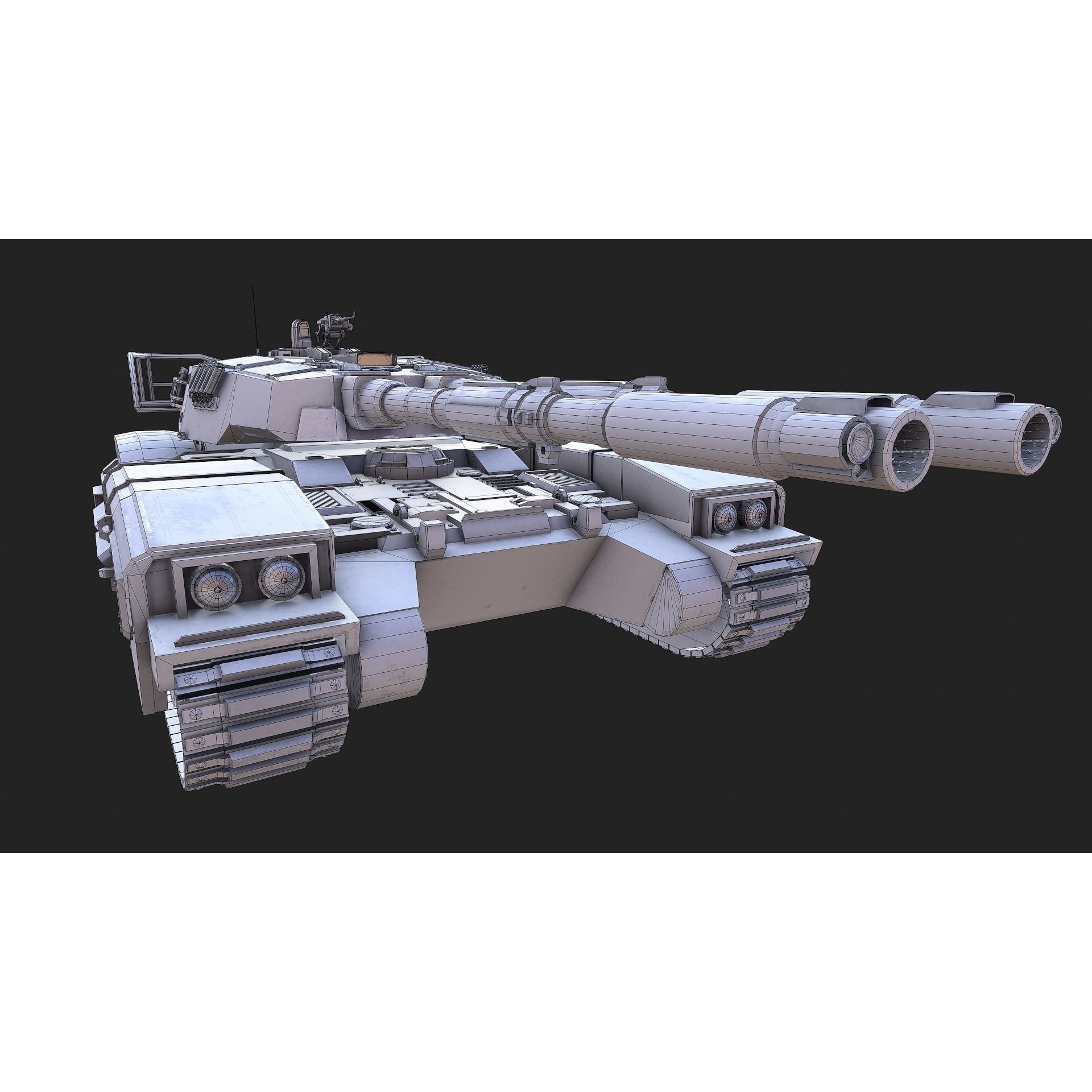Type 61 Tank - Low-Poly Game-Ready 3D Model - View 33