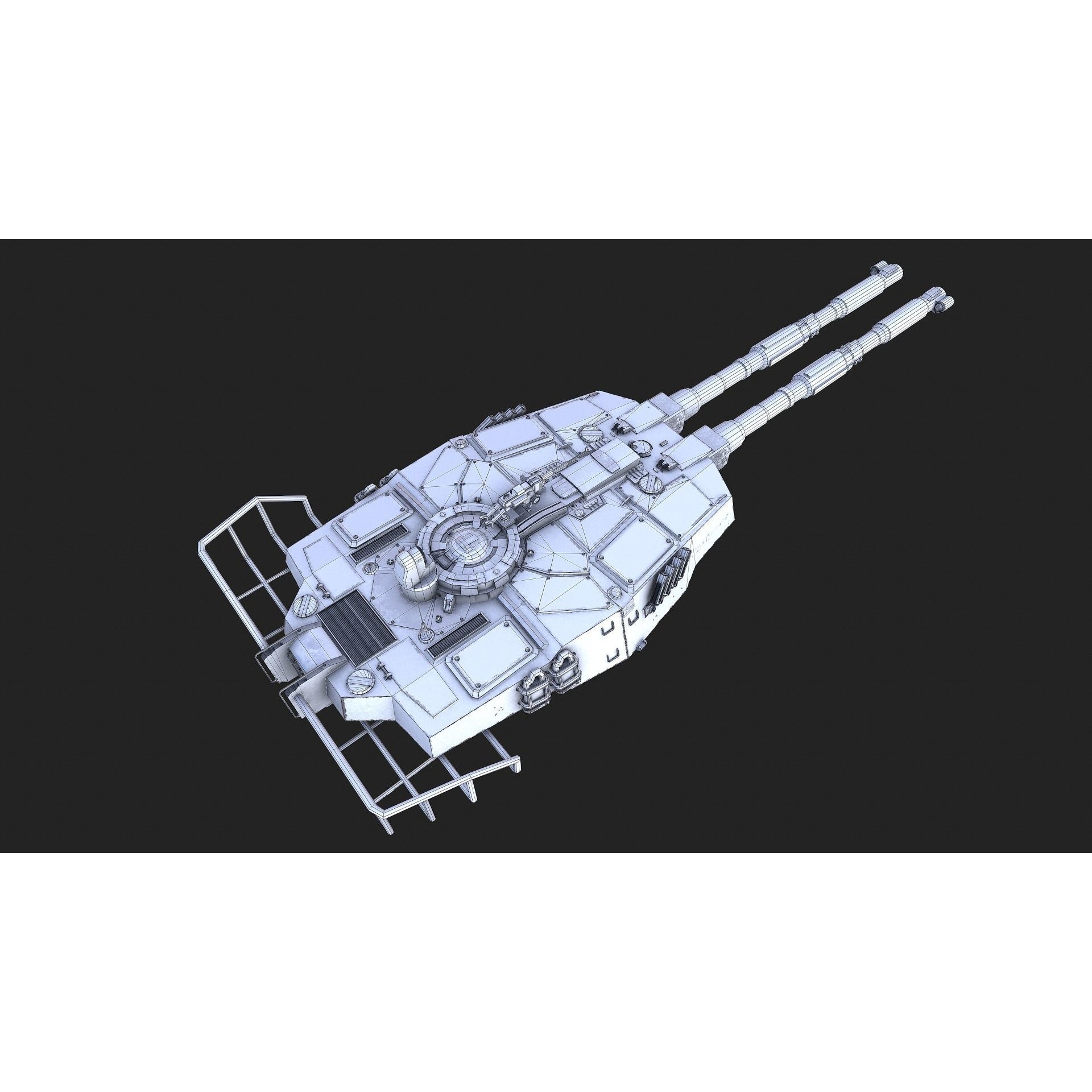 Type 61 Tank - Low-Poly Game-Ready 3D Model - View 36