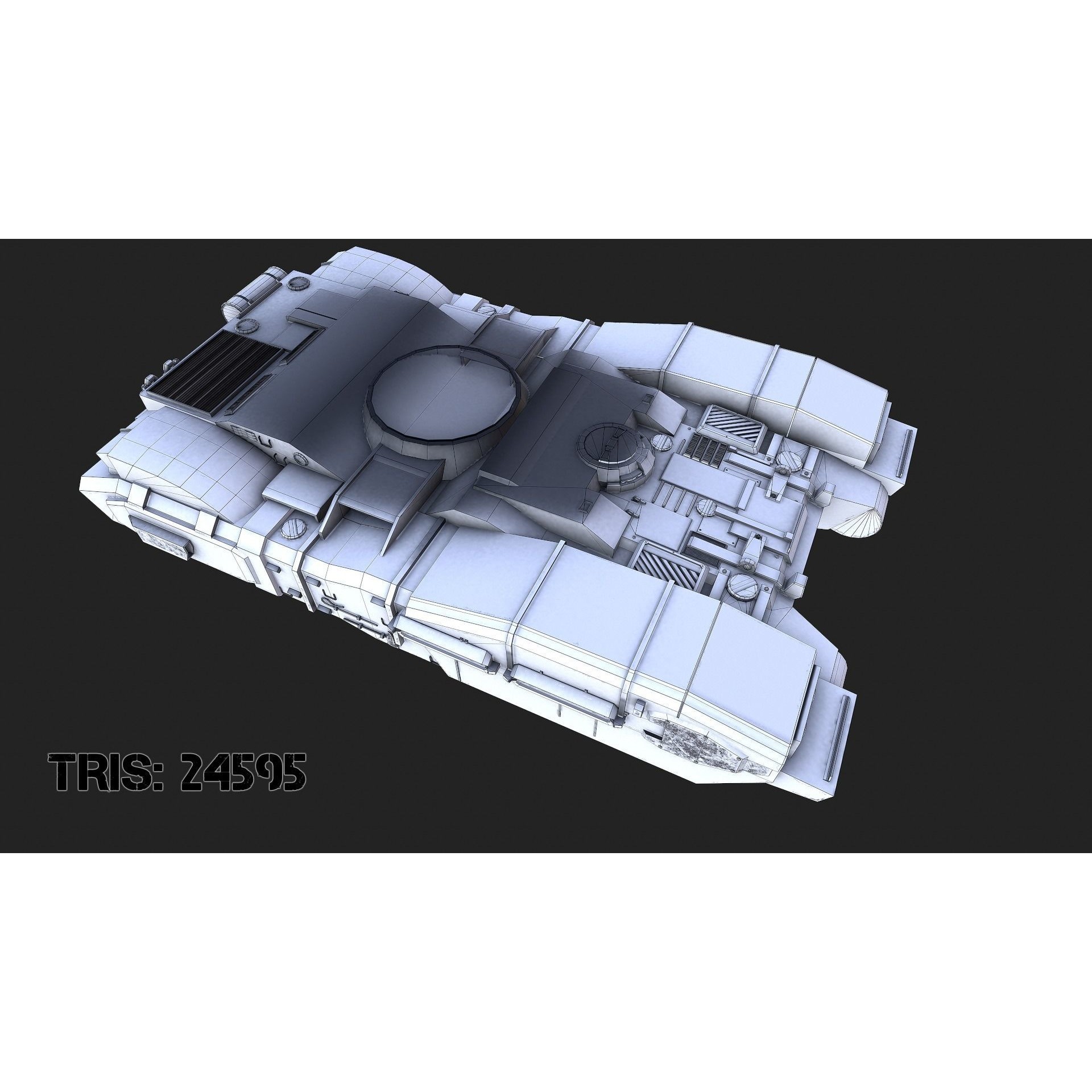 Type 61 Tank - Low-Poly Game-Ready 3D Model - View 37