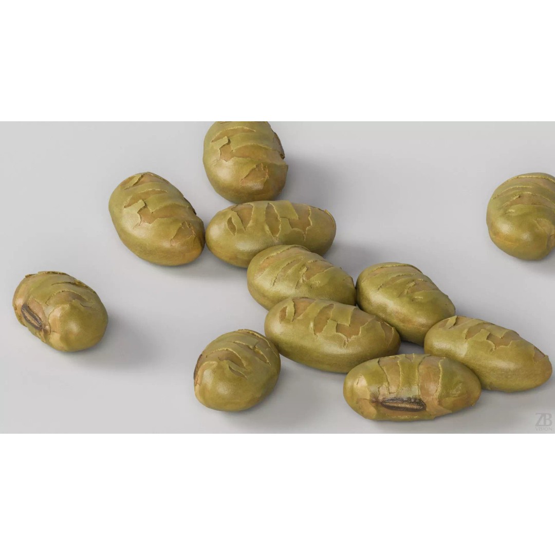 Edamame Bean 3D Model – Photorealistic Vegetable Asset, FBX - View 4