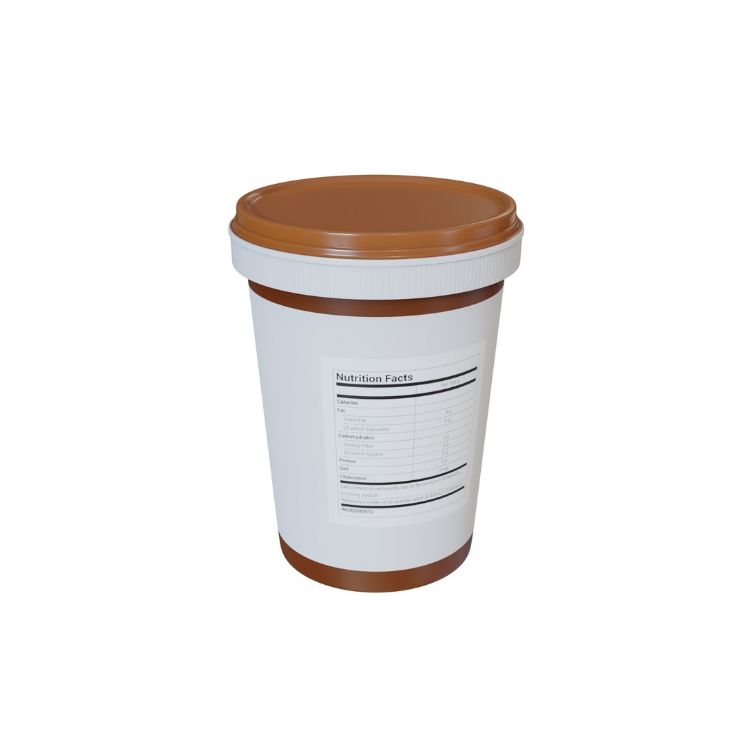 Brown Sugar 3D Model – Low Poly PBR Model for Culinary Use - View 4