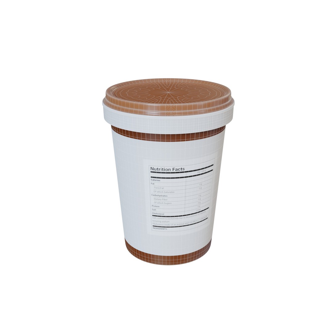 Brown Sugar 3D Model – Low Poly PBR Model for Culinary Use - View 5