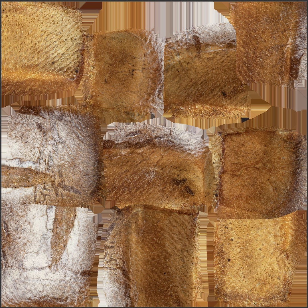 San Francisco Sourdough Loaf 3D Model – Low Poly PBR Asset, FBX & OBJ