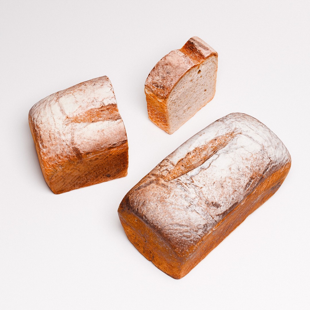 San Francisco Sourdough Loaf 3D Model – Low Poly PBR Asset, FBX & OBJ - View 7