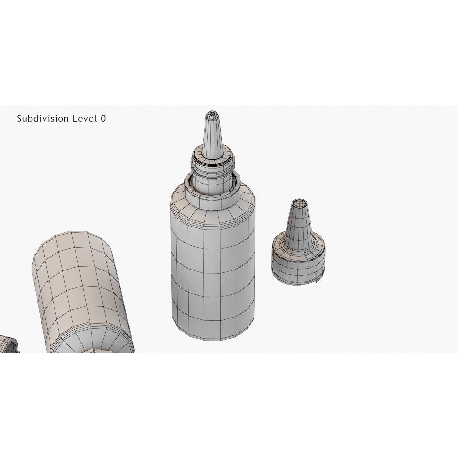 Dropping Bottle - Low-Poly Game-Ready 3D Model - View 16