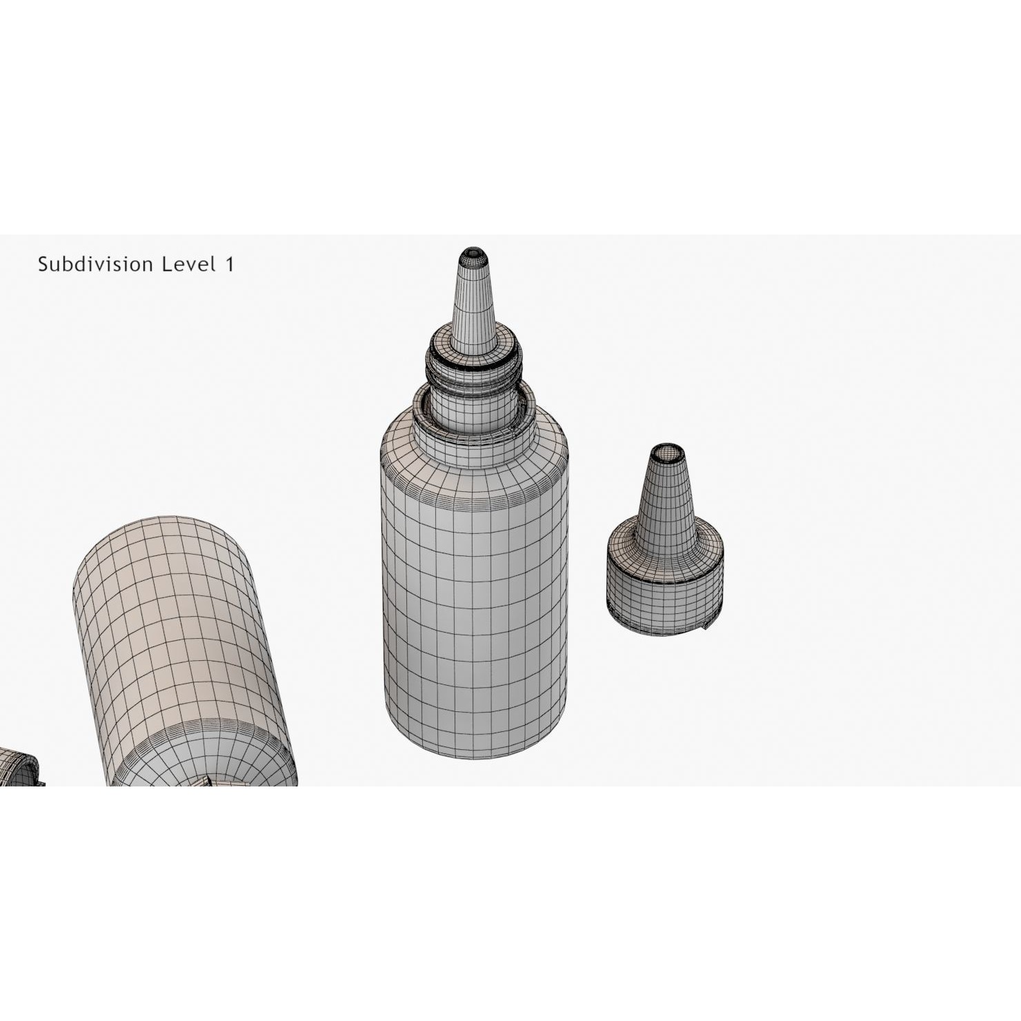 Dropping Bottle - Low-Poly Game-Ready 3D Model - View 17