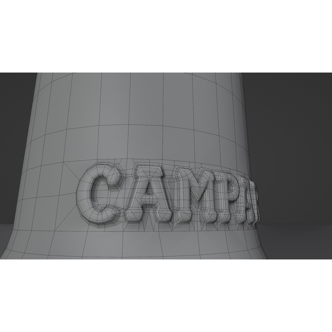 Campari Aperitif 3D Model – Low Poly Beverage Asset, Blender & FBX - View 4