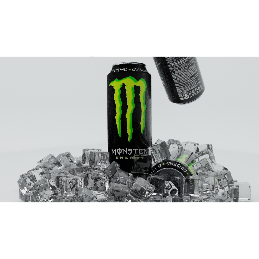 Monster Energy Scene 3D Model – Low Poly Game Ready Asset, FBX - View 5