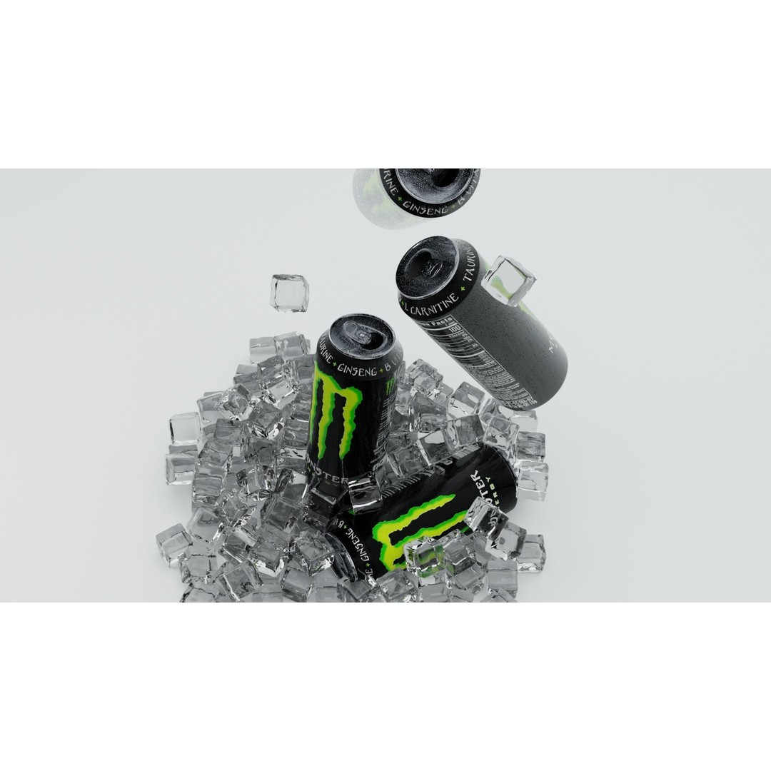 Monster Energy Scene 3D Model – Low Poly Game Ready Asset, FBX - View 6