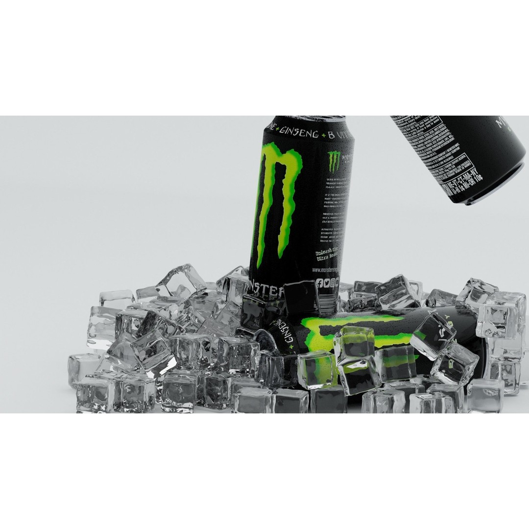 Monster Energy Scene 3D Model – Low Poly Game Ready Asset, FBX - View 7