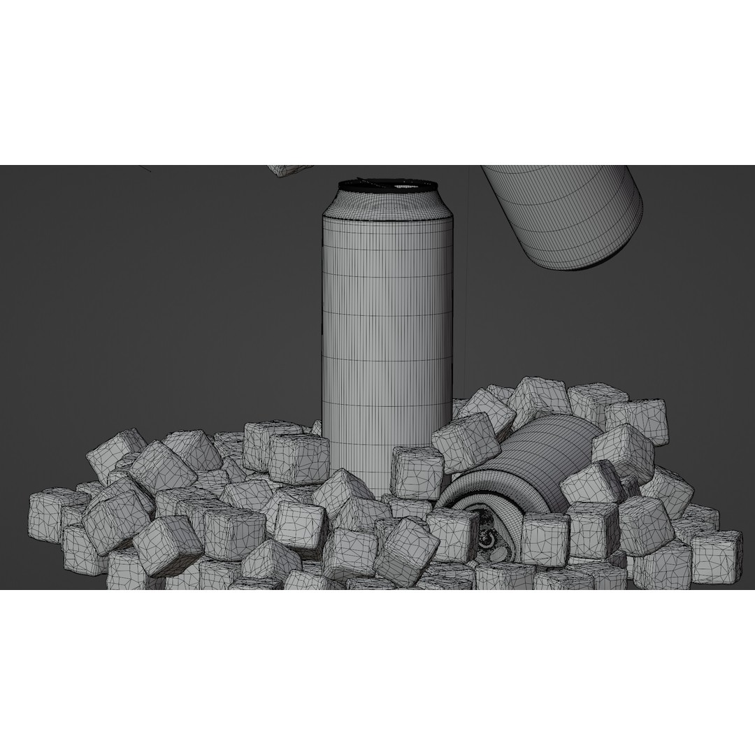 Monster Energy Scene 3D Model – Low Poly Game Ready Asset, FBX - View 8