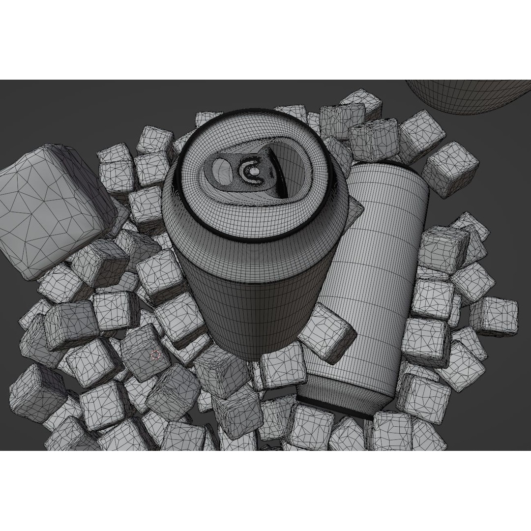 Monster Energy Scene 3D Model – Low Poly Game Ready Asset, FBX - View 9