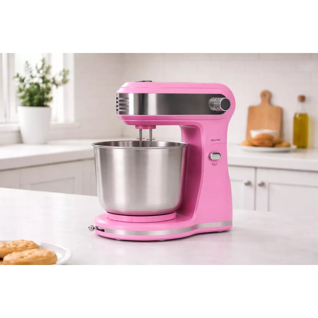 Modern Stand Mixer 3D Model – Low Poly Realistic Kitchen Appliance, FBX - View 2