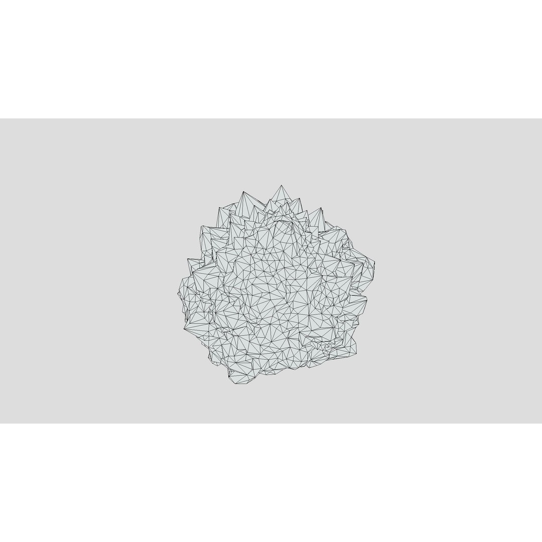 Romanesco 3D Model – Low Poly Vegetable Asset, PBR Textures - View 11