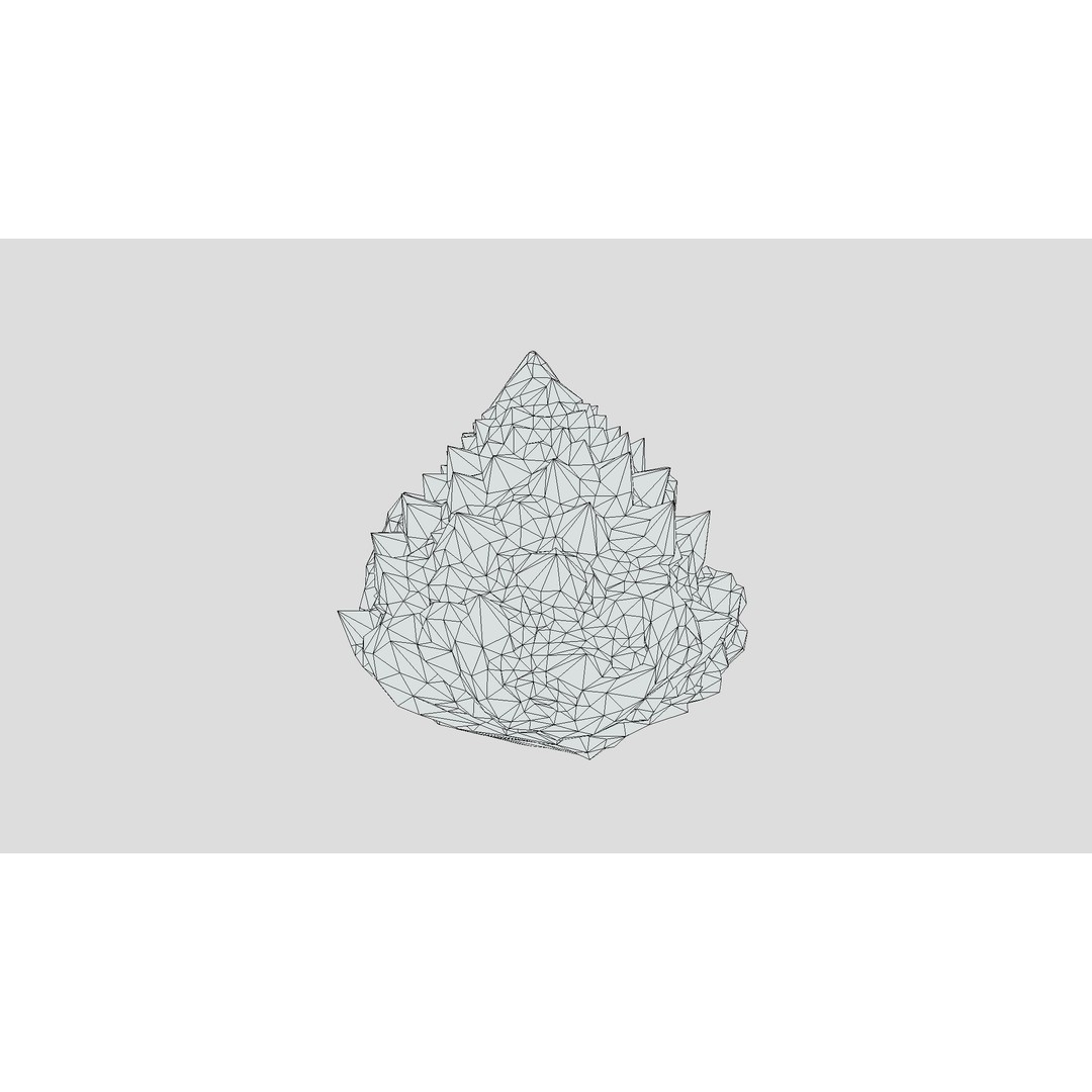 Romanesco 3D Model – Low Poly Vegetable Asset, PBR Textures - View 3