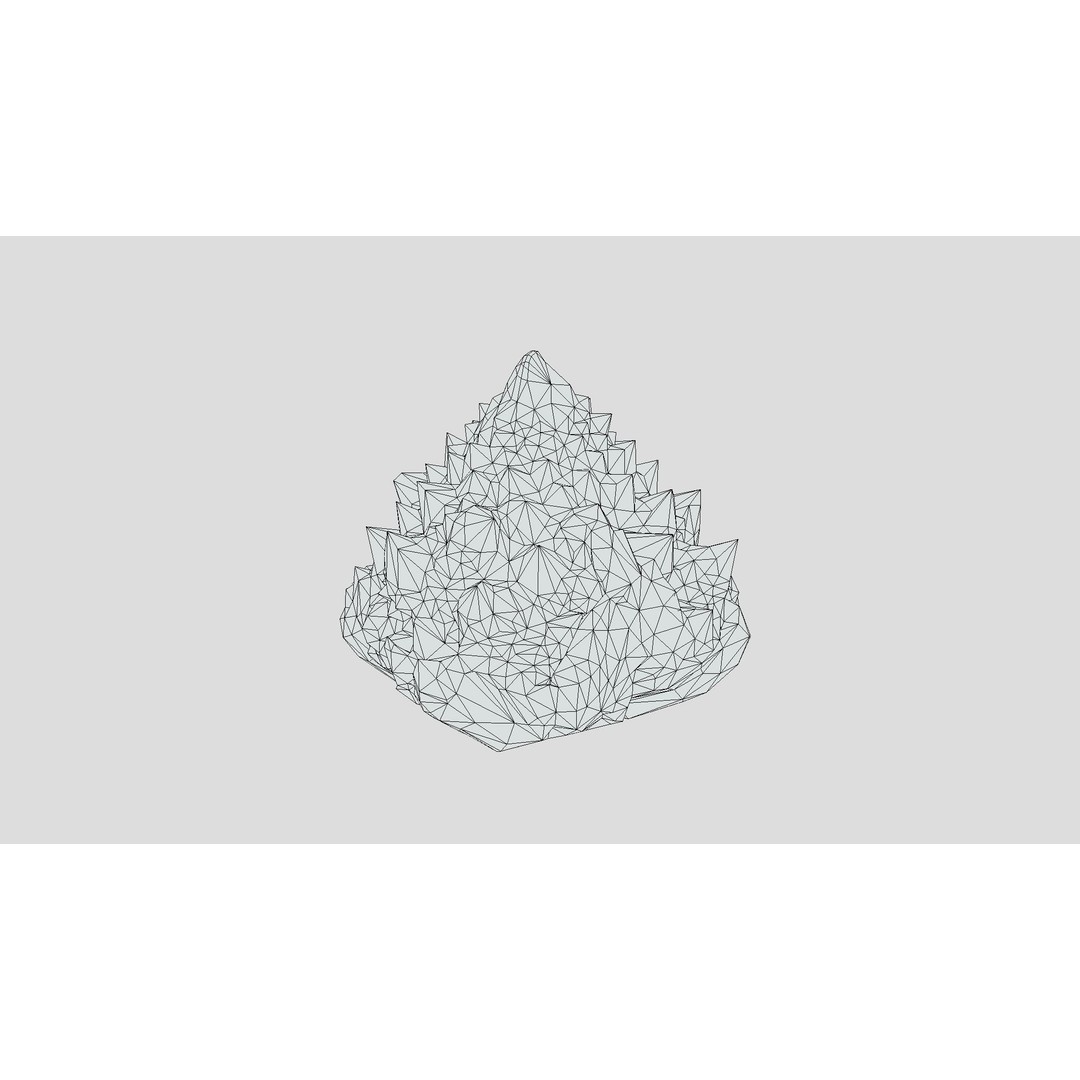 Romanesco 3D Model – Low Poly Vegetable Asset, PBR Textures - View 5