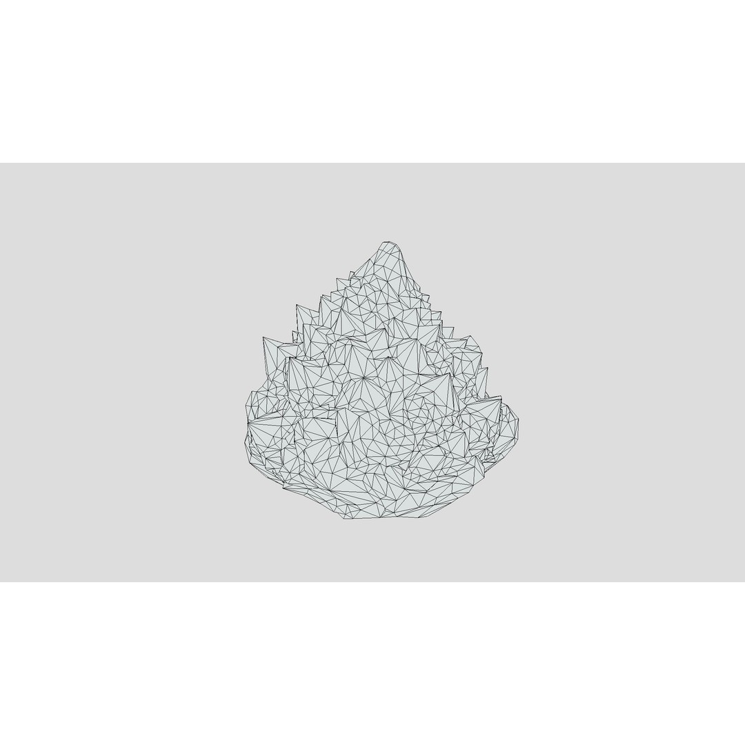 Romanesco 3D Model – Low Poly Vegetable Asset, PBR Textures - View 9