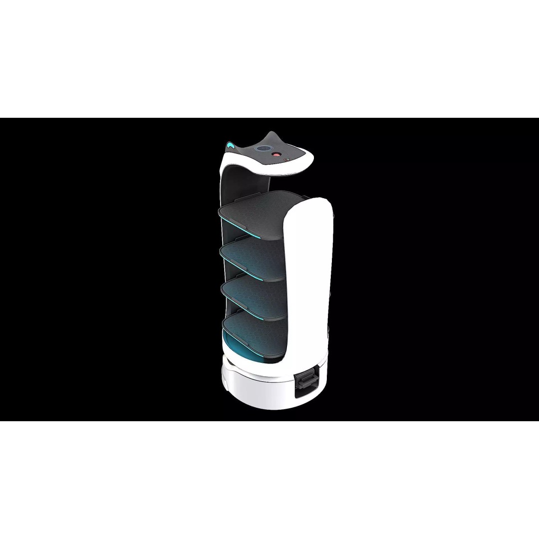 Modern Restaurant Robot 3D Model – Low Poly Game-Ready Asset, FBX - View 5