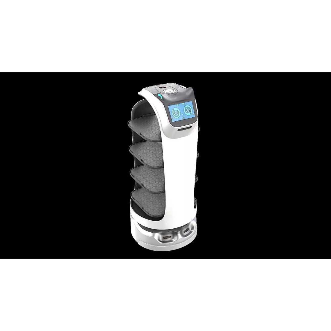 Modern Restaurant Robot 3D Model – Low Poly Game-Ready Asset, FBX - View 9