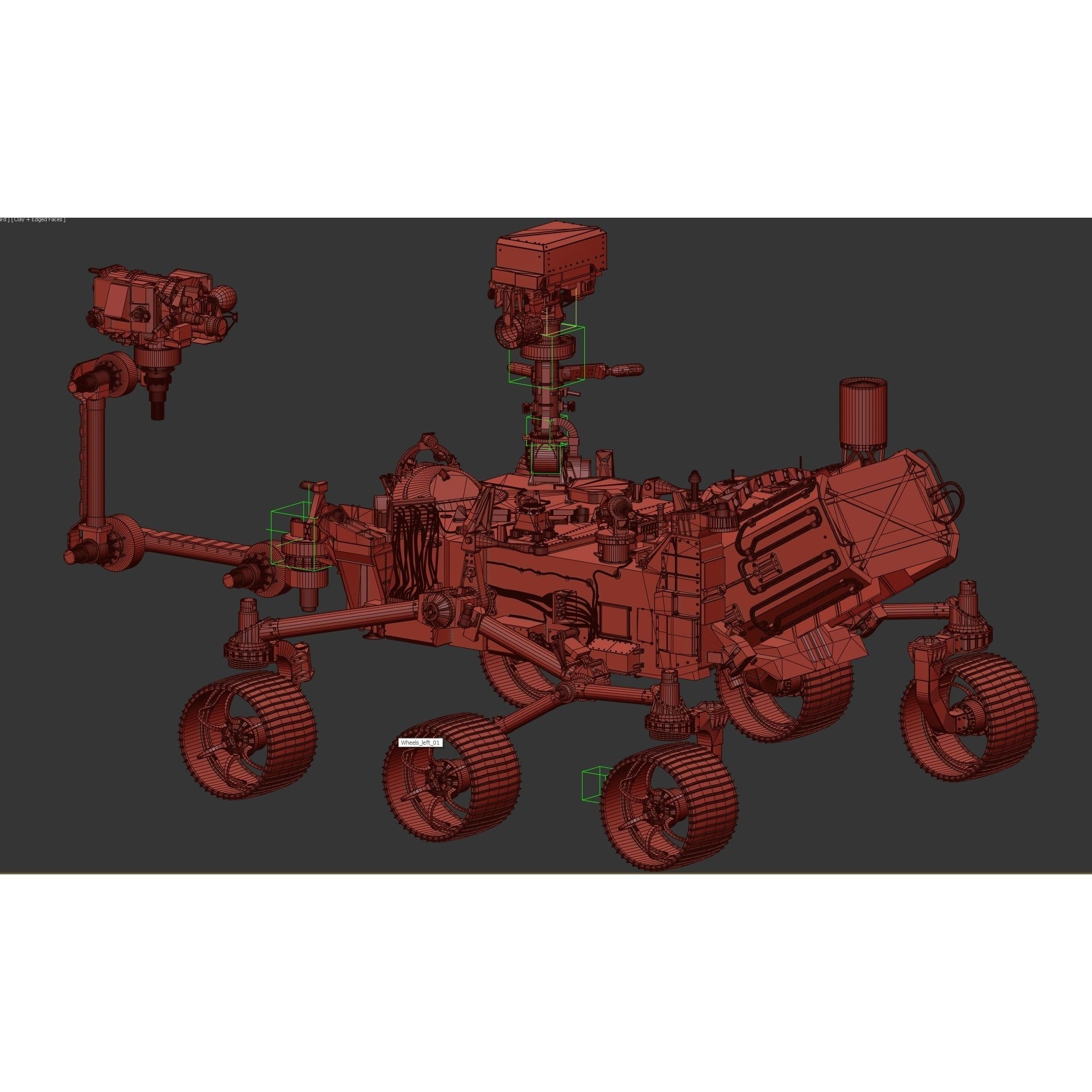 Perseverance Mars Rover - Game-Ready 3D Model