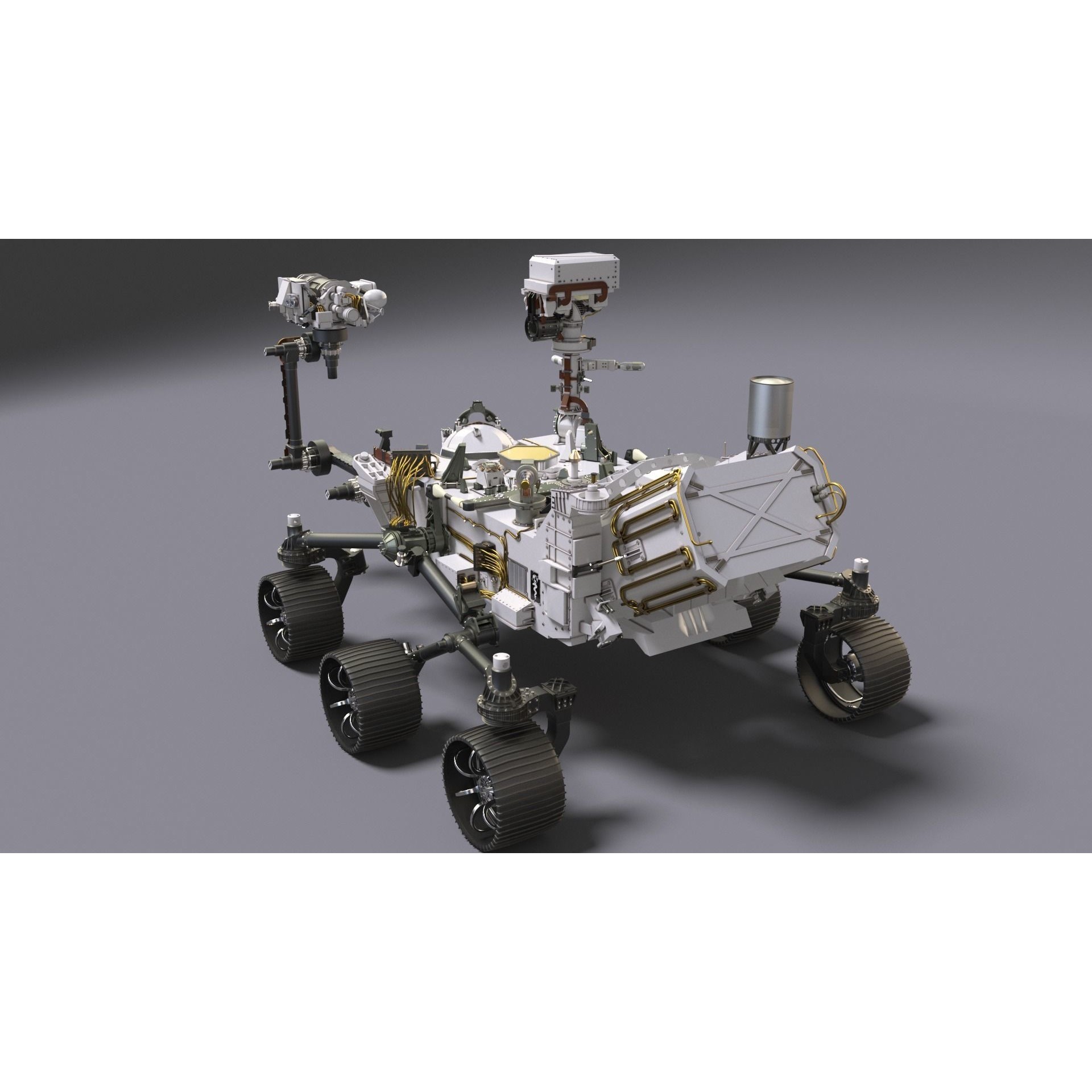 Perseverance Mars Rover - Game-Ready 3D Model - View 10