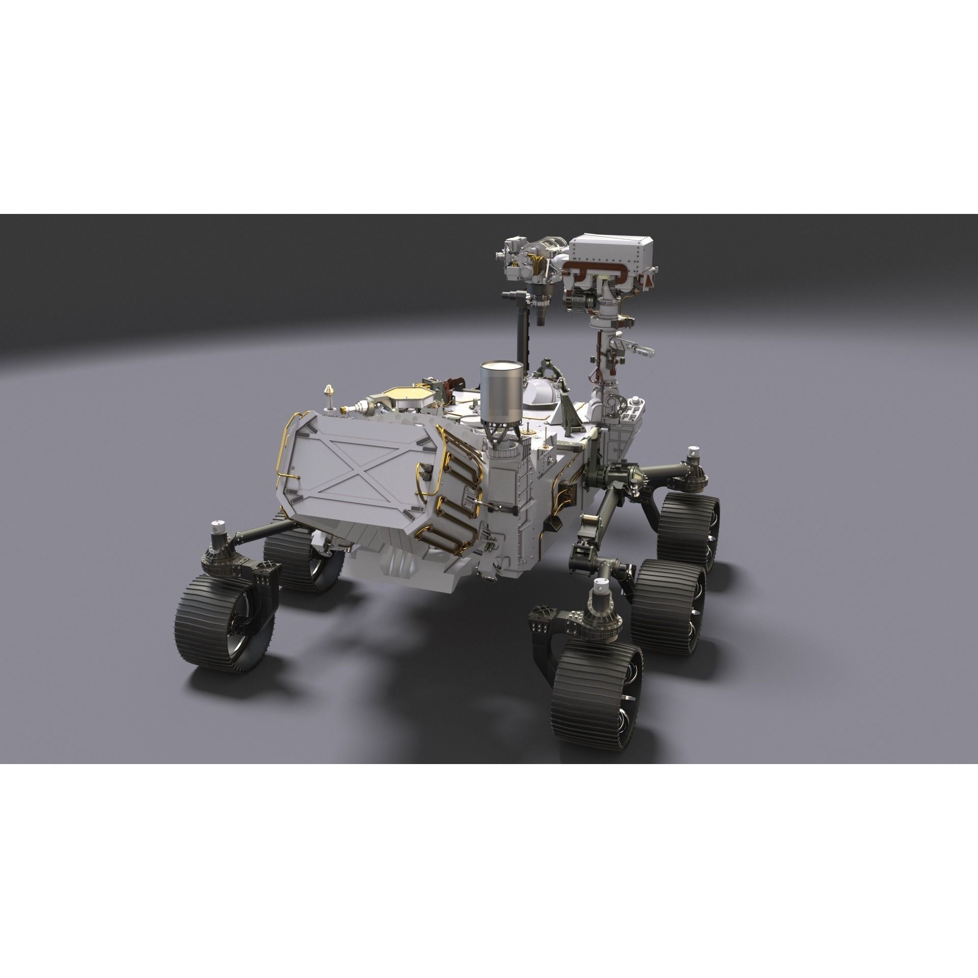 Perseverance Mars Rover - Game-Ready 3D Model - View 13