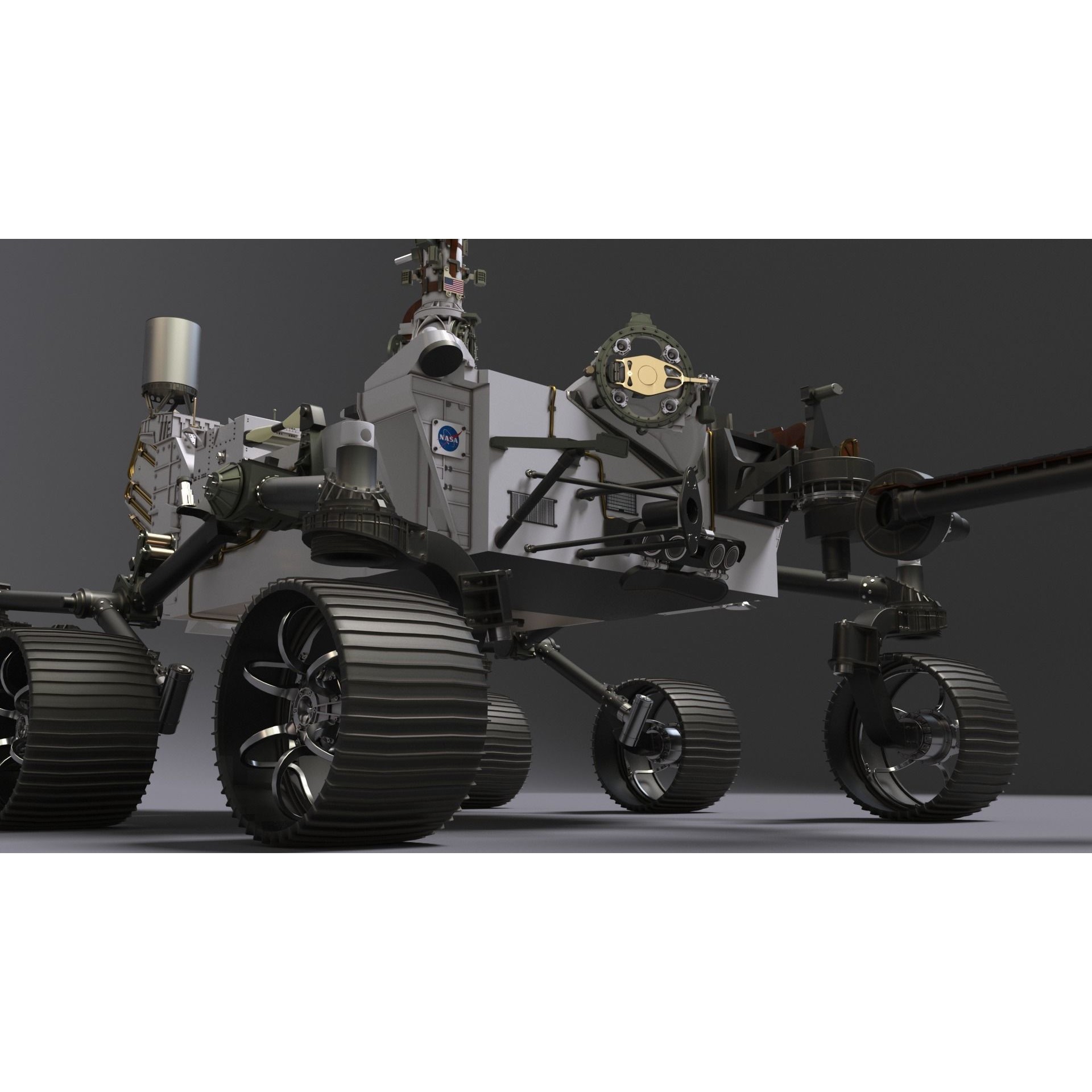Perseverance Mars Rover - Game-Ready 3D Model - View 19