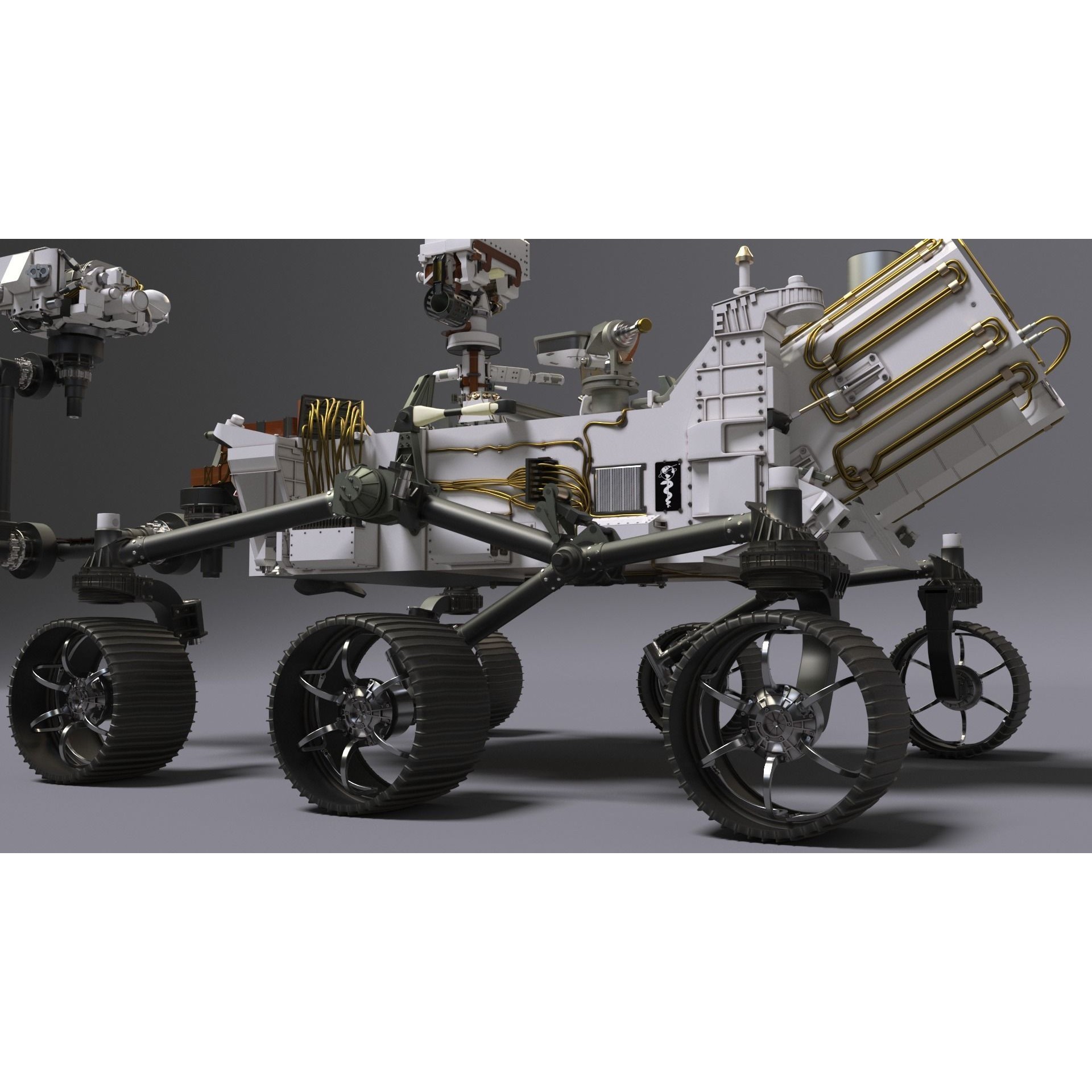 Perseverance Mars Rover - Game-Ready 3D Model - View 22