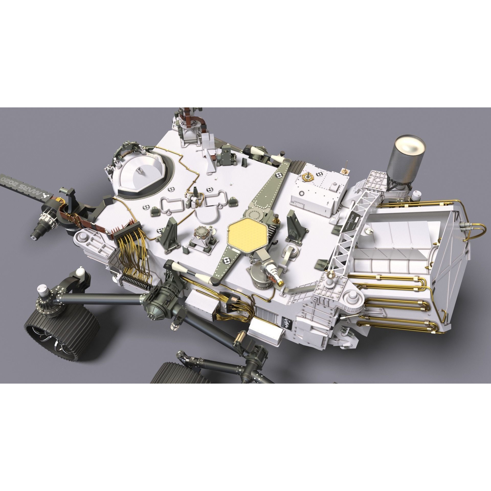 Perseverance Mars Rover - Game-Ready 3D Model - View 23