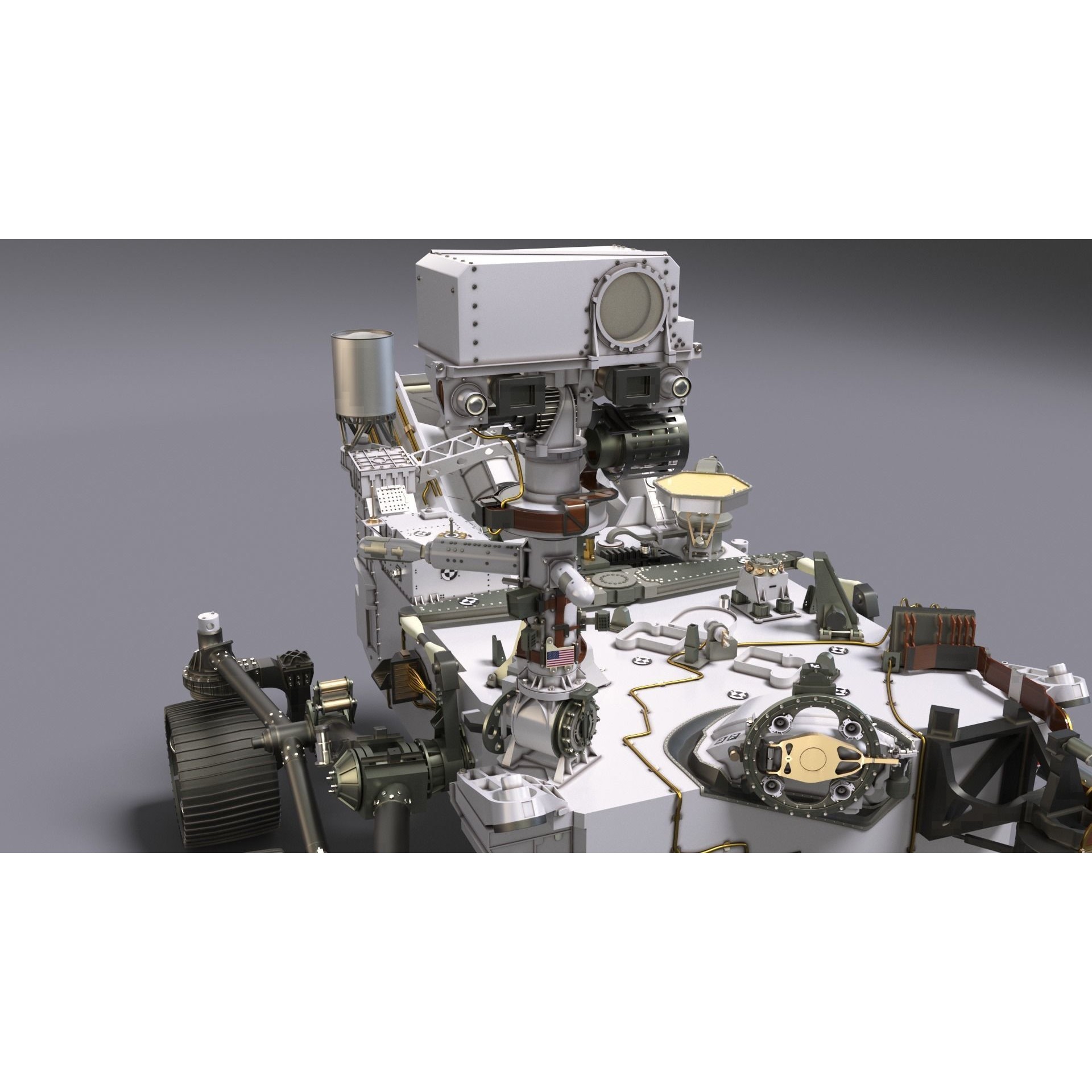 Perseverance Mars Rover - Game-Ready 3D Model - View 24