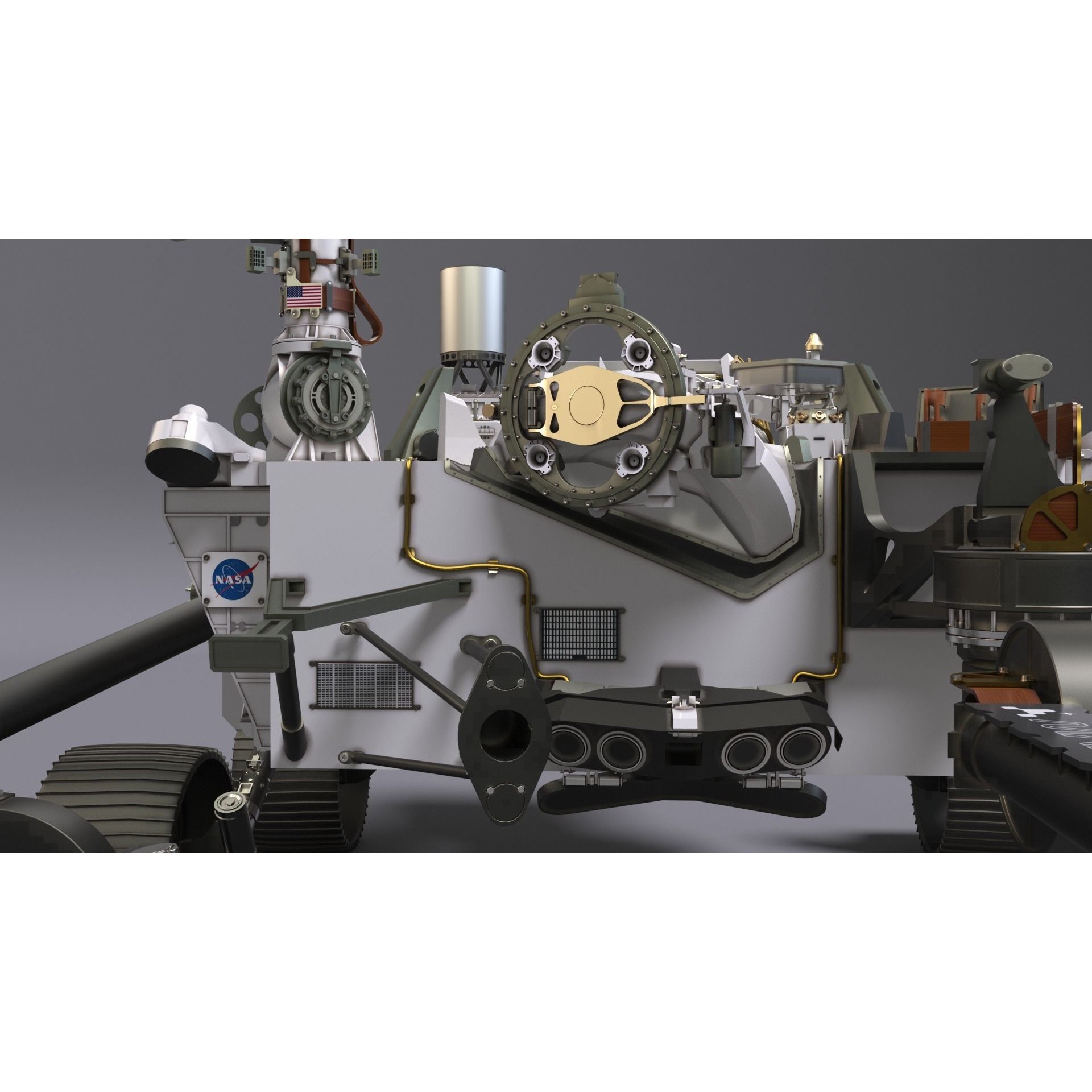 Perseverance Mars Rover - Game-Ready 3D Model - View 28
