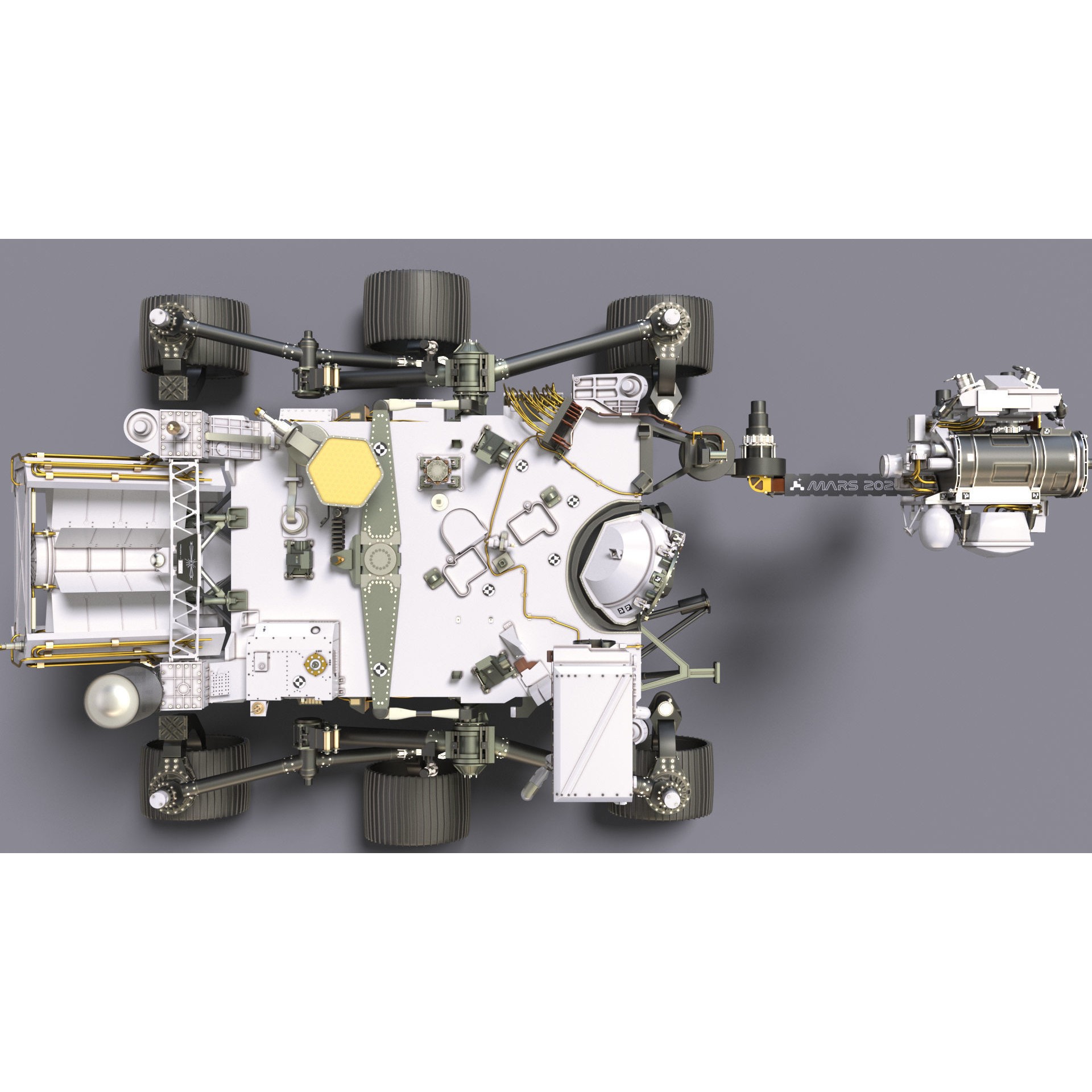 Perseverance Mars Rover - Game-Ready 3D Model - View 3